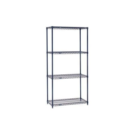 Global Equipment Nexelon    Wire Shelving Starter, 48"W x 18"D x 54"H 18485N